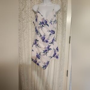 Almost Famous Floral Skort in Purple and White